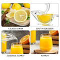 Miniatyrbillede 2 af 5: 2 Pak Fugle Citronpresser, Citronpresser Akryl Manuel Saft Limepresser Fugleform Citron Skive Kilepresser