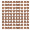 Miniatyrbilde 1 av 8: 100 stk Brun Håndlaget Hang Label Bryllupsfavoritt Gave Dessertetiketter Smykker Prislapp #2