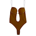 Miniatyrbillede 1 af 4: Brun Rygfri Body Shaper BH til Kvinder