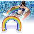 Miniatyrbillede 1 af 5: Pool Flydende Stol, Oppustelig Pool Flyder, Vand Hængekøje Foldbar Flydende Stol, Oppustelig Pool Flydende Stol, Multifunktionel Flydende Hængekøje, Let