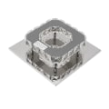 Miniatyrbilde 3 av 8: LED-taklampe 3 lysfarger moderne dekorative firkantede falske krystall mini lysekrone for stue korridor 85‑265V