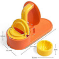 Miniatyrbillede 1 af 5: 3 i 1 Køkken Dumpling Form Pressemaskine Orange