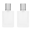 Miniatyrbillede 6 af 8: 2 stk. parfumesprayflaske tykt glas matteret transparent genopfyldelig tom flaske 50ml