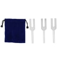 Miniatyrbillede 1 af 8: 3 stk C4096 / C4160 / C4225 Aluminiumslegering stemmegaffel lydhealing terapi værktøjssæt