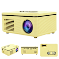 Miniatyrbilde 7 av 8: Projektor Mini LED Bærbar 1080P HDMI MultiFunksjon Hjemmekino S361 100-240V(Gul AU Plugg)