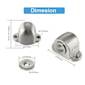 Miniatyrbilde 4 av 5: Magnetisk Dørstopper, Rustfritt Stål, Moderne Soft-Catch Design_SZXM