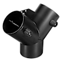 Miniatyrbillede 1 af 5: 75mm Y Form Parkeringsvarmer Ventilationsudgangsforbindelse m/ Reguleringsventilklap Til Webasto Varmer Zekai