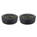 Miniatyrbillede 5 af 8: 2 stk. Mini Digital LCD Termometer Hygrometer Rund Form Temperatur Fugtighedsmåler til Krybdyrboks