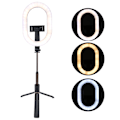 Miniatyrbillede 8 af 8: Foldbart Selfie Light Genopladeligt dæmpbart lys med stativ Stand Telefonholder til Makeup Live Stream