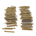 Miniatyrbillede 1 af 5: 1/6w 5% 640 stk. 64 Værdier 1r - 10mr Kulfilm Modstand Assorteret Kit Sæt