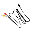 Miniatyrbilde 4 av 5: 1.5m 4.9ft 3 Rca Hann Til 4 Pin S-video Hann Tv Pc Konverteringskabel-DT