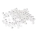Pikkukuva 1 / 8: 100 kpl litteitä strass-timantteja, joissa on kaksi reikää, helppokäyttöisiä, koristeellisia DIY-osia koristeluun, 8 mm