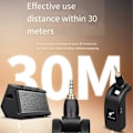 Miniatyrbillede 2 af 5: Trådløst guitarsystem Audio Transmitter Receiver