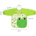 Miniatyrbild 2 av 5: 4 st Långärmad Läcksäker Haklapp, Lekförkläde, Målning, Unisex Vattentät Haklapp för 6 Månader till 3 År Gammalt Barn