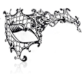 Miniatyrbilde 5 av 5: Blank Masquerademaske med Glitrende Rhinestones for Kvinner - Elegant Metallmaske for Fest, Ball og Prom