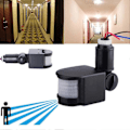 Miniatyrbilde 2 av 5: 15M AC110V-220V PIR 10-100W Infrarød Bevegelsessensor Universell Induktiv Bryter Hvit