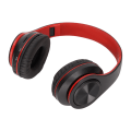 Pikkukuva 4 / 8: Langattomat kuulokkeet stereomelua vaimentavat taitettavat Bluetooth -kuulokkeet matkapuhelimen PC-matkapeliin musta punaisella