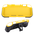 Miniatyrbilde 7 av 8: 2 i 1 Hard PC + TPU Beskyttende Skal Innebygd 2 Spillkortplasser Baket for Switch Liteblack gul