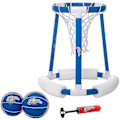Miniatyrbilde 5 av 5: 2023 - Flytende Basketballkurvspill for Svømmebasseng | Inkluderer Kurv, 2 Baller og Pumpe, oppblåsbar Basketball