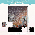 Miniatyrbillede 2 af 5: Sublimations Blanko Puslespil DIY Blankt Puslespil kompatibelt med Sublimation Transfer Termisk Transfer Varmepresse Pr