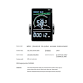 Miniatyrbillede 4 af 5: M6C Elektrisk Cykel LCD Display Meter 24V-60V E Scooter LCD Panel Farveskærm med USB kompatibel med Mountain