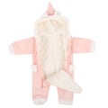 Miniatyrbillede 3 af 8: Baby Vintertøj Varm Bomuldslignende Klatreprint Langærmet VinterheldragtPink 66cm