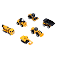 Miniatyrbild 5 av 8: Konstruktionsfordonsleksaker Set Legering Lastbilar Modell Tank Lastbil Grävmaskin Bilar Playset 6 st