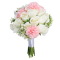 Miniatyrbild 7 av 8: Håller blomma ren elegant romantisk vacker bröllopsbukett för kontor i sovrummet