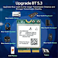 Miniatyrbillede 5 af 5: MT7925 WIFI 7 Kort+Interne Antenner 2.4G/5G/6G WiFi Kort Adapter