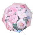 Automatic Floral Folding Umbrella Sun Rain Umbrella UPF30+ UV Protection Portable