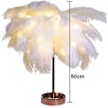Miniatyrbilde 5 av 5: Fjærlampe med fjernkontroll - LED Nattlampe for soverom bryllup blå
