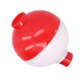 Miniatyrbillede 8 af 8: Fiskeboldformede flydere ABS runde bøjer bobbere fisketilbehør rød hvid 45mm/1.8in