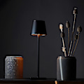 Miniatyrbillede 3 af 5: Trådløs Bordlampe i Aluminium med 3-Trins Dæmpning til Læsning, Guld