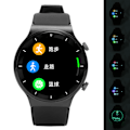 Miniatyrbillede 6 af 8: Smart Sports Armbånd IP68 Vandtæt Bluetooth Ur Søvn Overvågning Smart Band Nat Sort