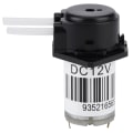 Miniatyrbild 1 av 8: Svart platt mini peristaltisk pump silikonrör självsugande vattenpump för experimentanalys (12V)
