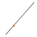 Miniatyrbillede 1 af 8: T8 8mm Trapezformet Rustfrit Stål Gevindstang Trækstang & Messingmøtrik til 3D-printer 500mm