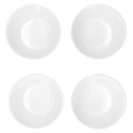 Miniatyrbillede 6 af 8: 4 stk. 6 tommer salatskål middagsserveringsskålsæt køkken imitation porcelæn middagsstel lyseblå prikker