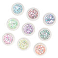 Pikkukuva 5 / 8: 9 laatikkoa kynsien taidepaljetteja DIY kynsien holografiset glitterhiutaleet jauhe manikyyri koristelu