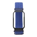 Miniatyrbild 3 av 8: Flätad Loop Strap för Mi Band 7 Pro Justerbar Elastisk Nylon Loop Armband med Skyddsram Mörkblått Band Svart Case