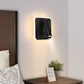 Miniatyrbillede 5 af 5: Sengelamper LED Væglampe Indendørs Hotel Væglamper Sengekorridor Væglampe med Kontakt Sort 3W+10