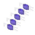 Miniatyrbillede 1 af 5: 5 x 5 stk. Mini ANL Bolt Gaffel Sikringssæt Bil Audio Strømafbryder 100A--