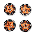 Pikkukuva 5 / 8: 4 kpl RC-pyörän vanteet 1,9 tuuman metalliset vaihtoehtoiset RC-auton pyörät SCX10 90046 AXI 03007 TRX4 REDCAT MST 1/10 RC-autoon oranssi