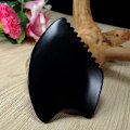 Miniatyrbilde 4 av 5: Svart Bianstone Gua Sha Massasjeverktøy for Ansikts- og Kroppsakupunkturterapi
