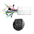 Miniatyrbillede 1 af 8: 24V 36V 48V 350W Elektrisk Cykel Controller Kit Spænding Automatisk Identifikation Motor Controller og LED Meter til Konvertering