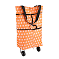 Miniatyrbillede 1 af 8: Oxford Cloth Materiale Foldbar Dual Purpose Wheel Rolling Shopping Bag