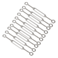 Miniatyrbillede 5 af 8: 10 stk Øje- og øjenspænde wirestrammersi Rustfrit stål rebstrammer M6