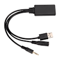 Pikkukuva 3 / 8: Ammattimainen auton Bluetooth 5.0 Aux-kaapeli USB-sovitin mikrofonilla Hyundai-autoihin