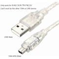 Miniatyrbillede 2 af 5: USB Han til Firewire 1394 4-Pin Han Ilink Adapterkabel til Sony Dcr-trv75e Dv Zekai