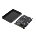 Miniatyrbillede 3 af 8: Harddiskboks mSATA SSD til IDE 2,5 tommer PATA / IDE Parallel Port Hard Disk Box (sort)