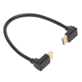 Miniatyrbillede 1 af 8: Displayport 1.4 kabel 8K/60Hz 90 grader vinklet han til han 32.4Gbps højhastigheds sikker stabil retvinklet displayport